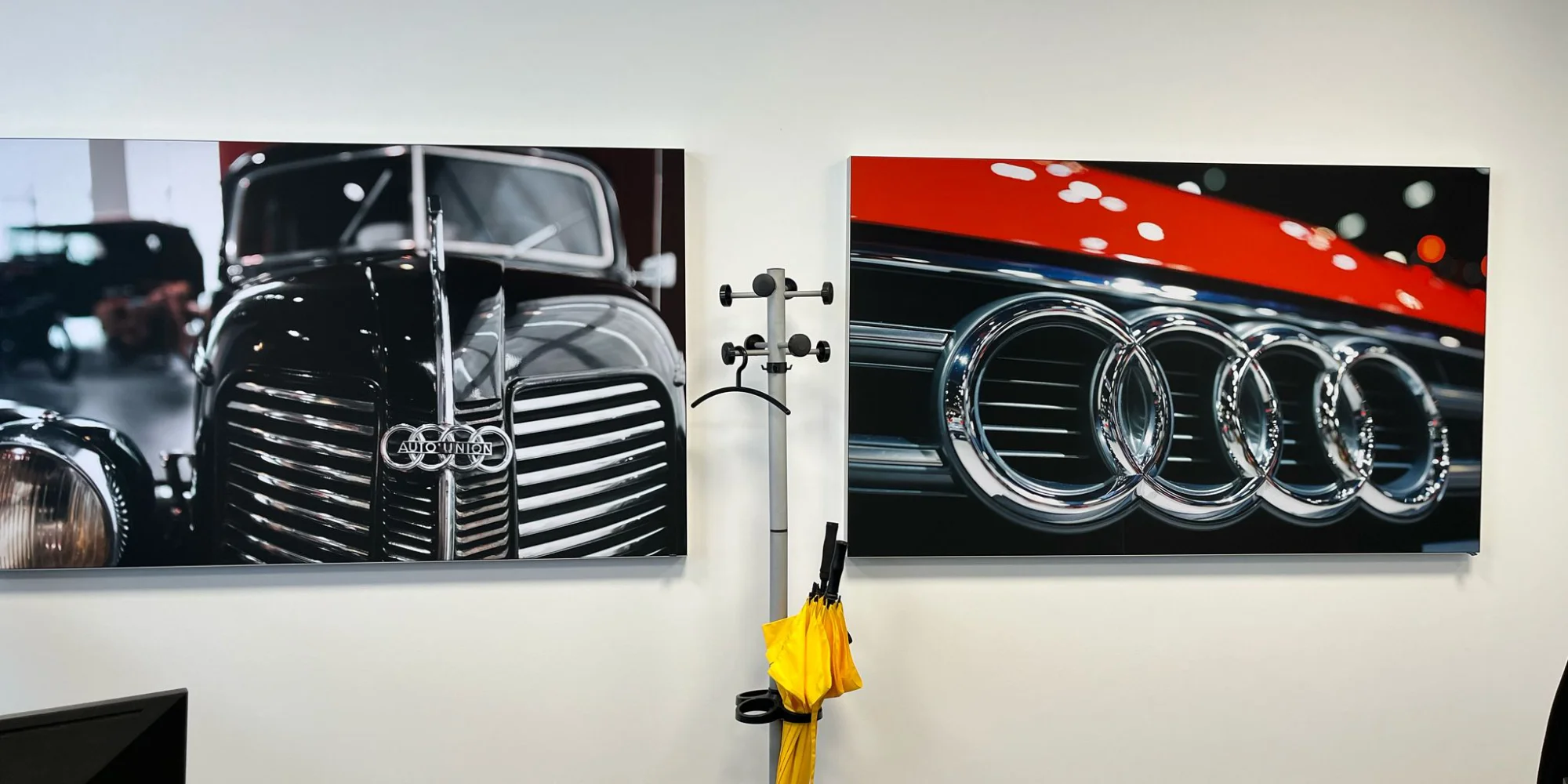 Individuelle Akustiklösung mit lokalem Bezug im Autohaus Audi Vahrenwalder