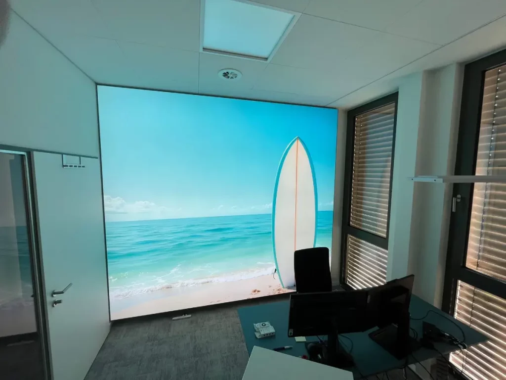 Akustikbild mit Beleuchtung